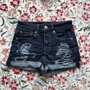 AE Distressed High Rise Shortie
